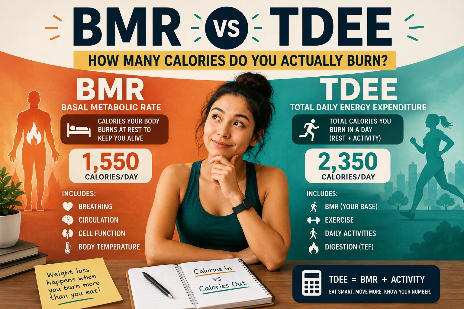 BMR vs TDEE: How Many Calories Do You Actually Burn?