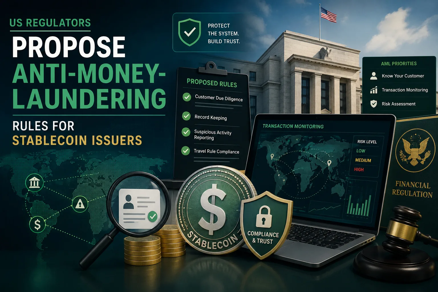 US Regulators Propose Anti-Money-Laundering Rules for Stablecoin Issuers