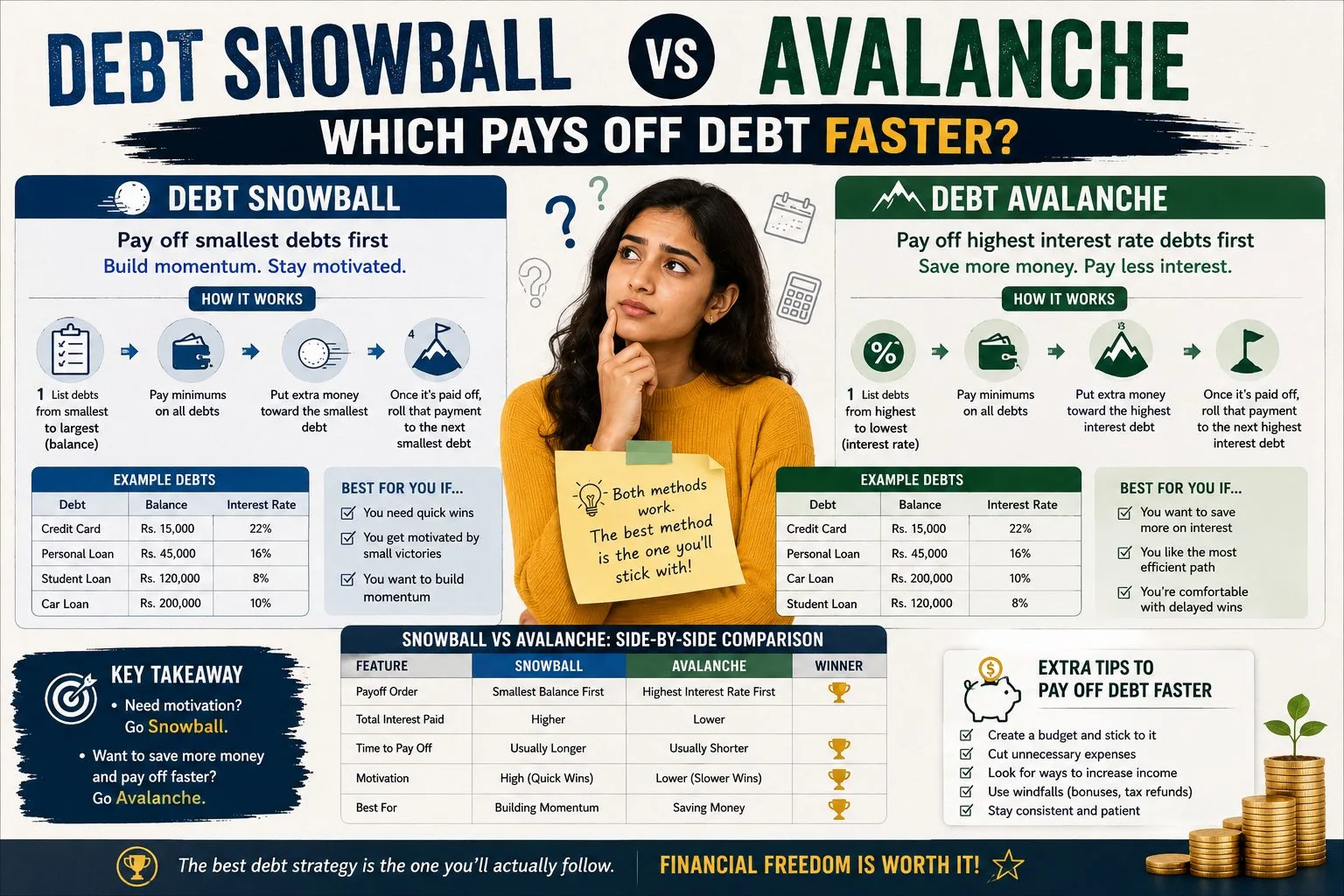 Debt Snowball vs. Avalanche: Which Payoff Method Actually Saves More