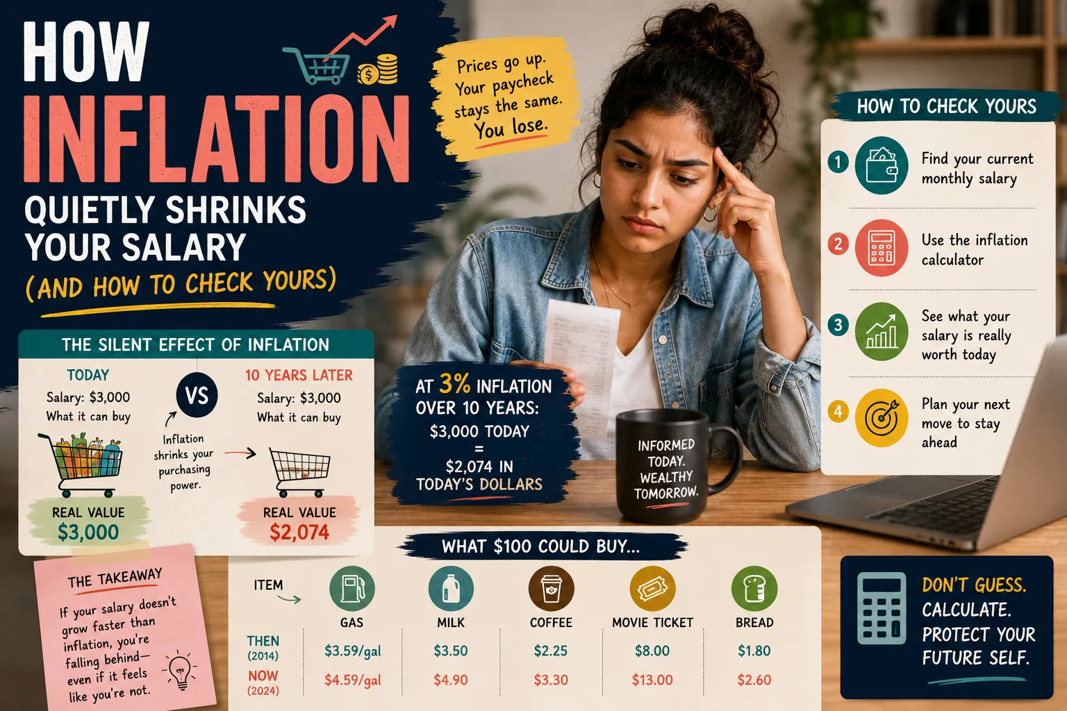 How Inflation Quietly Shrinks Your Salary (And How to Check Yours)