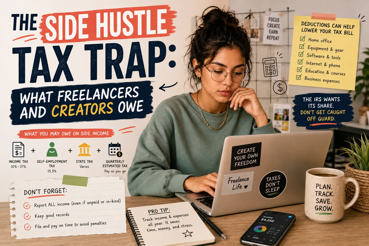The Side Hustle Tax Trap: What Freelancers and Creators Owe