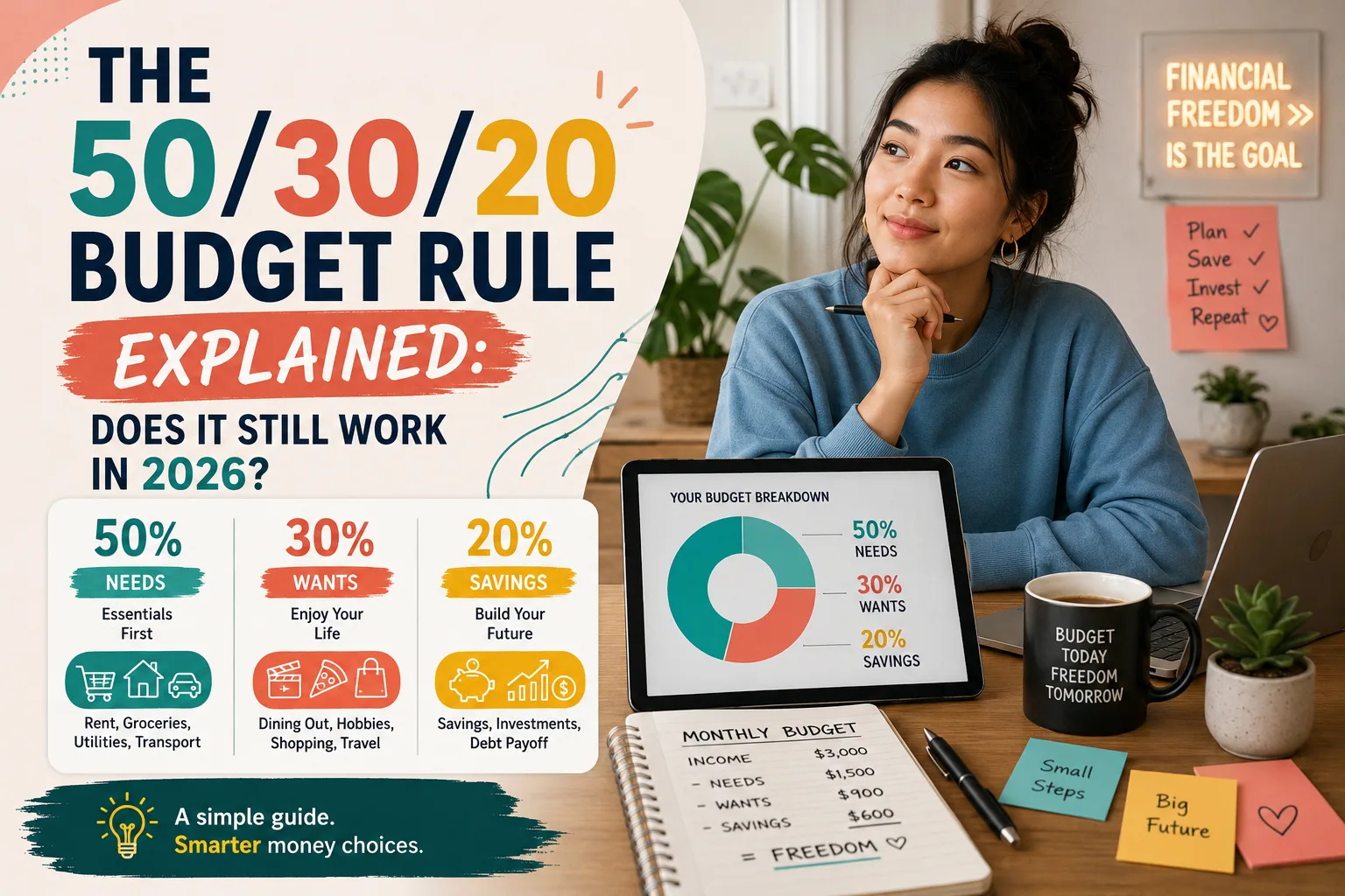 The 50/30/20 Budget Rule Explained: Does It Still Work in 2026?