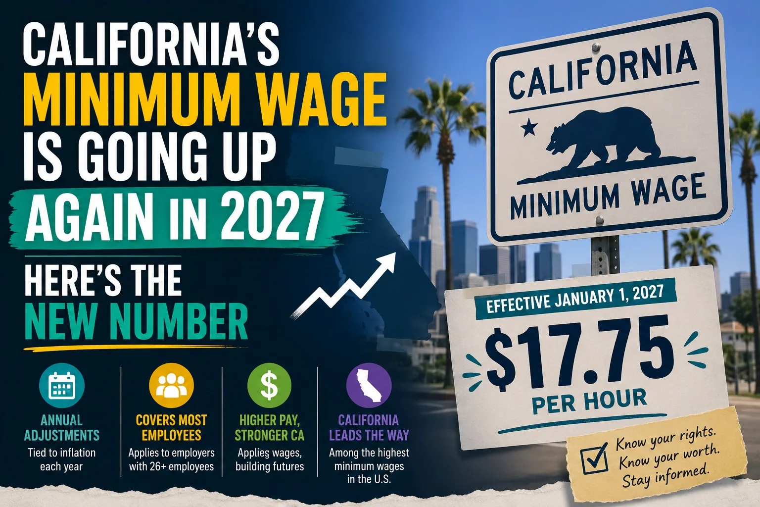California's Minimum Wage Is Going Up Again in 2027 — Here's the New Number