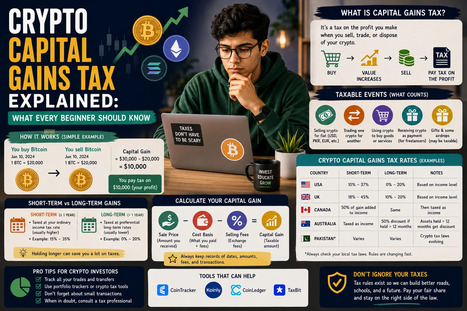 Crypto Capital Gains Tax Explained: What Every Beginner Should Know