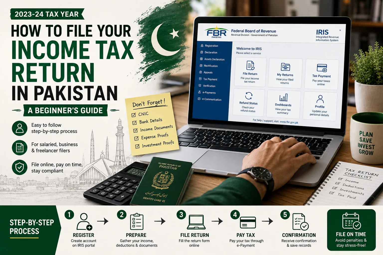 How to File Your Income Tax Return in Pakistan: A Beginner's Guide