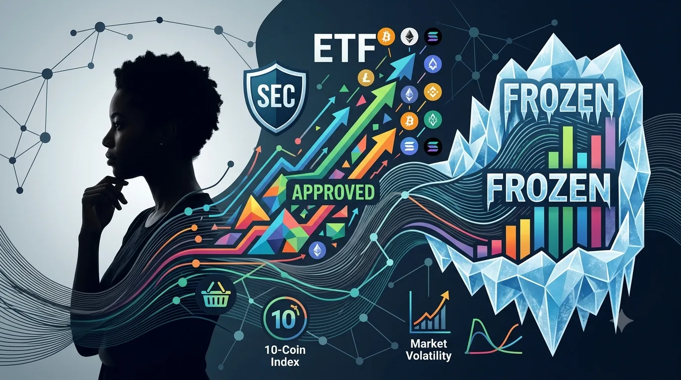 SEC Approves, Then Freezes, Bitwise's 10-Coin Crypto Index ETF