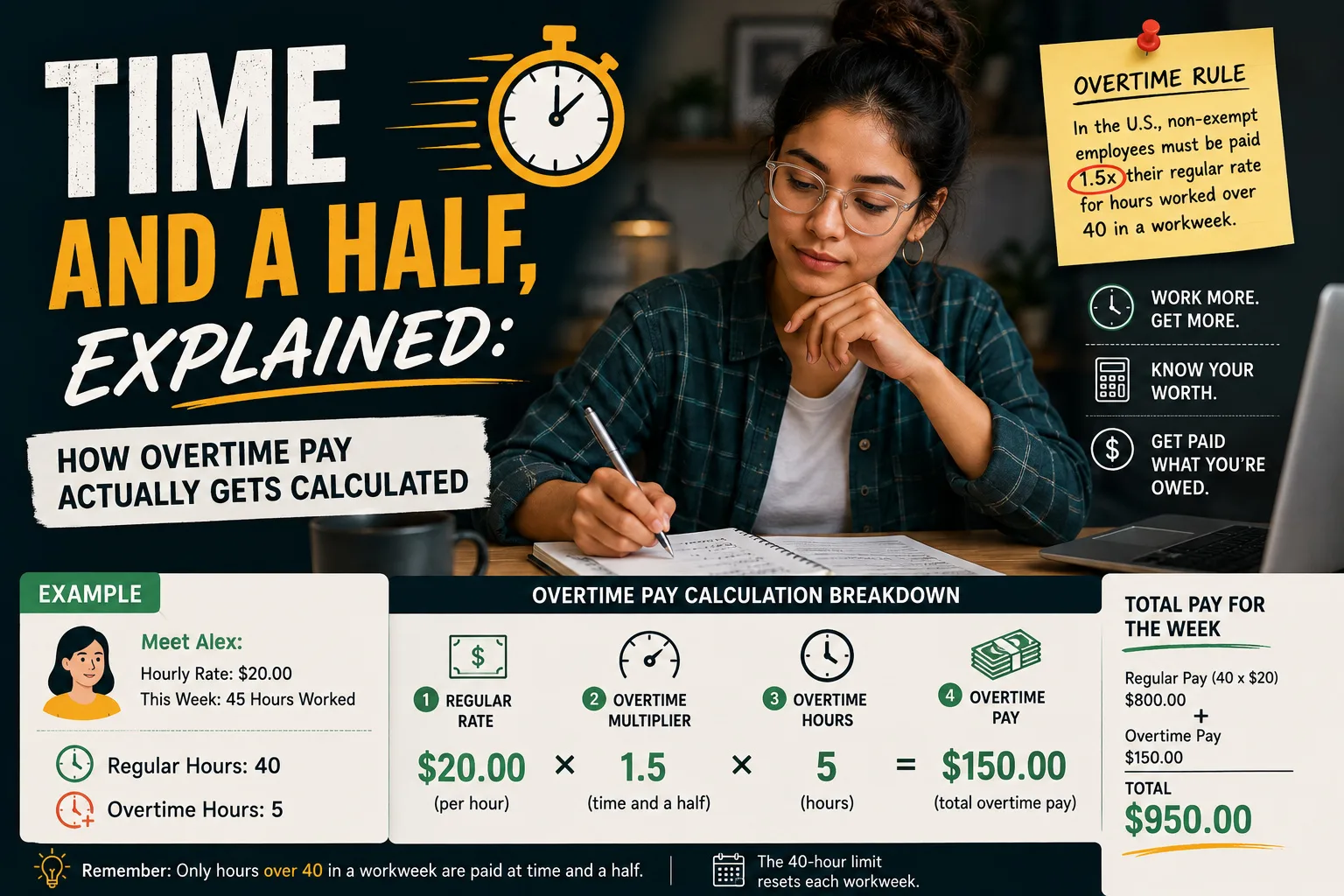 Time and a Half, Explained: How Overtime Pay Actually Gets Calculated