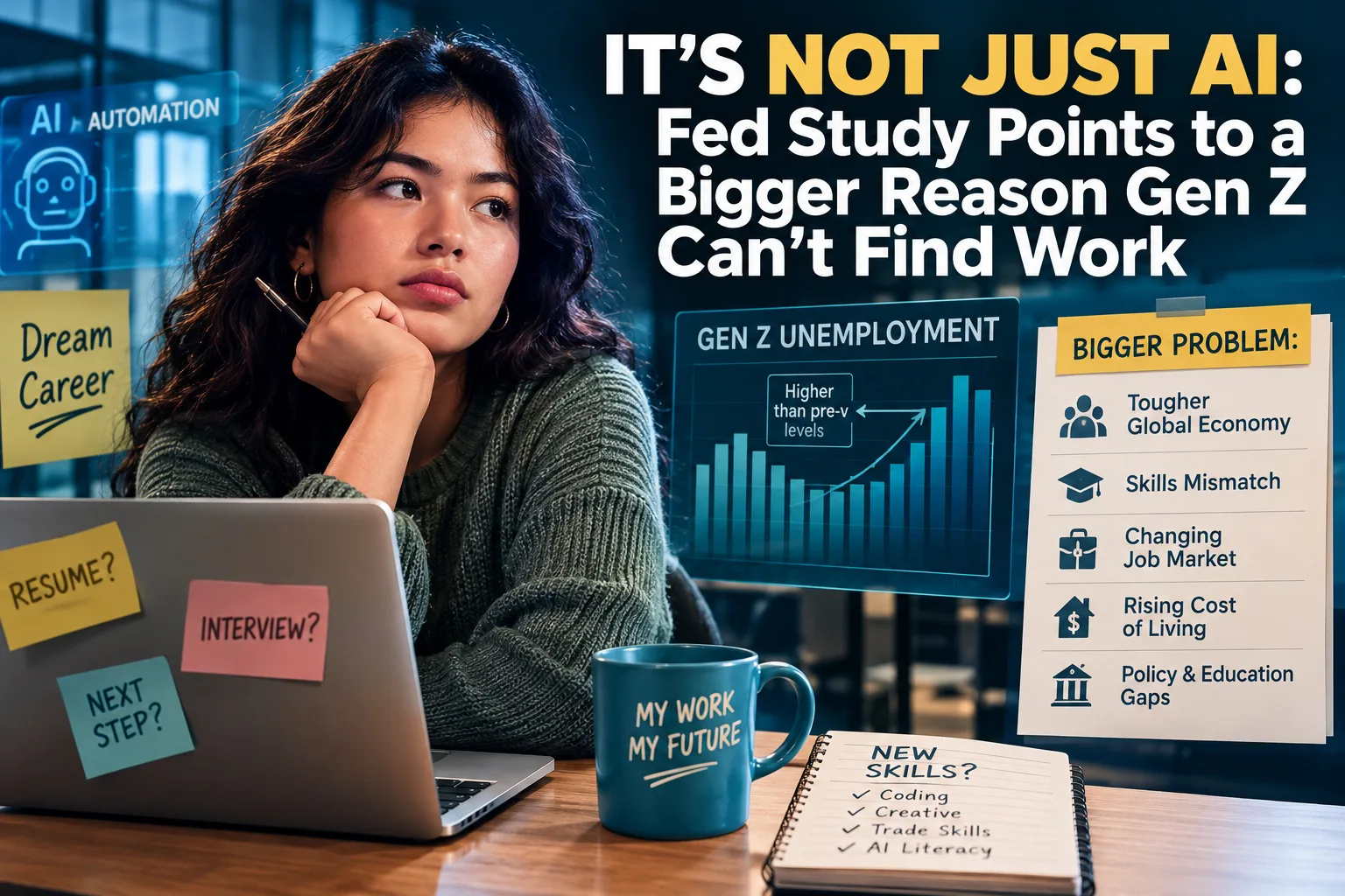 It's Not Just AI: Fed Study Points to a Bigger Reason Gen Z Can't Find Work