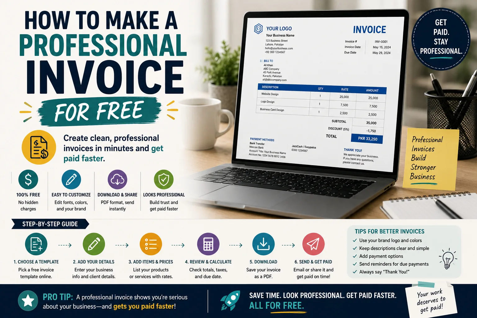 How to Make a Professional Invoice for Free