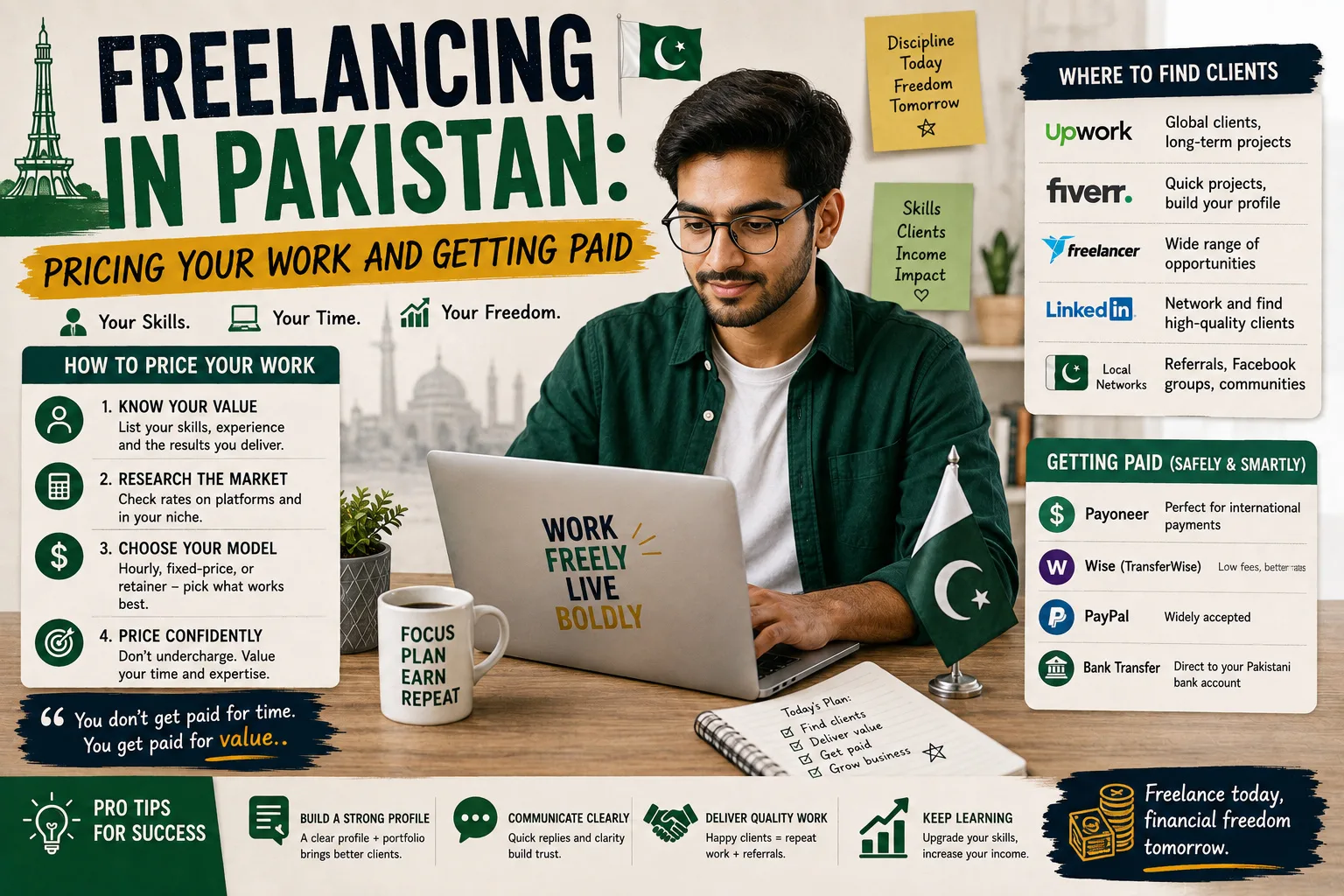 Freelancing in Pakistan: Pricing Your Work and Getting Paid