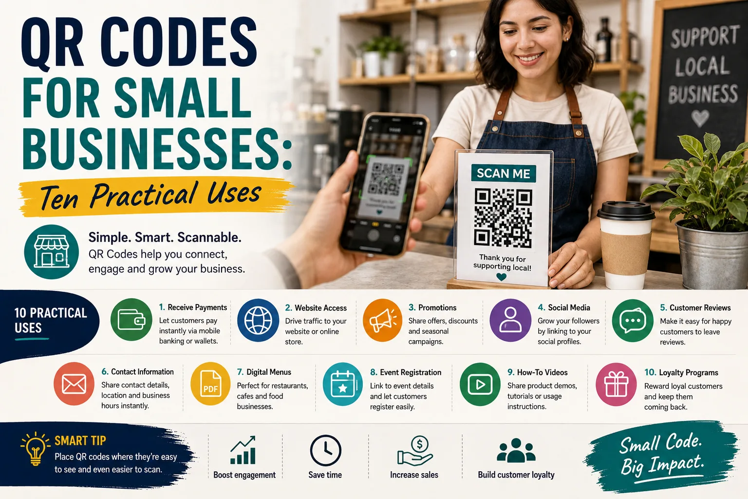 QR Codes for Small Businesses: Ten Practical Uses