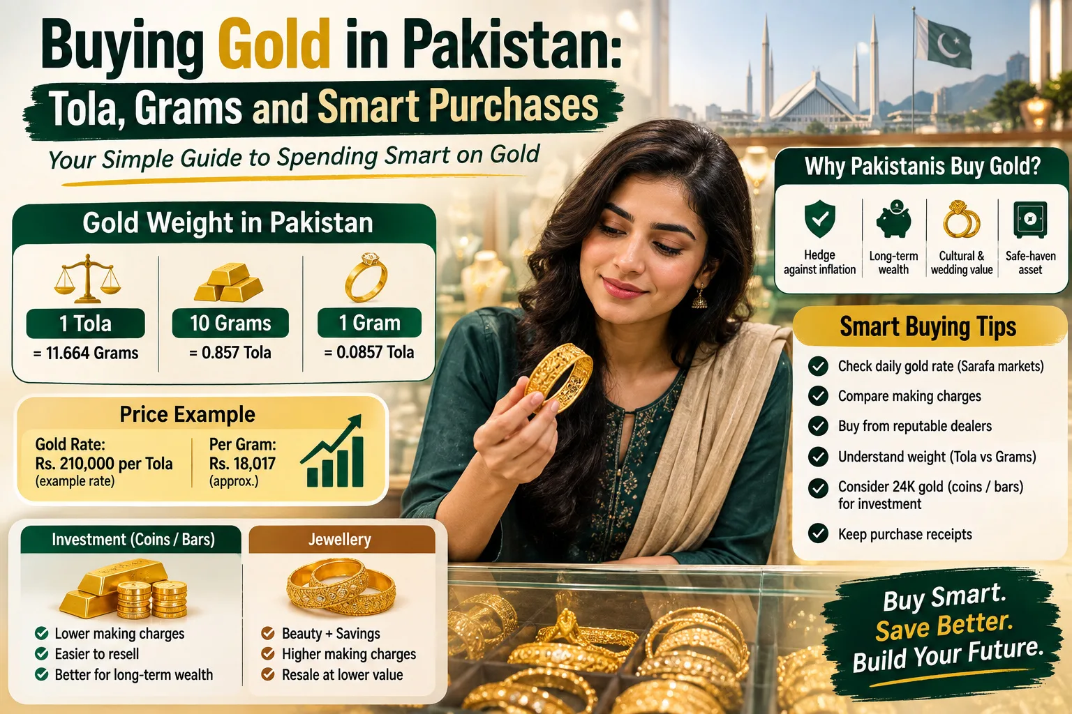 Buying Gold in Pakistan: Tola, Grams and Smart Purchases