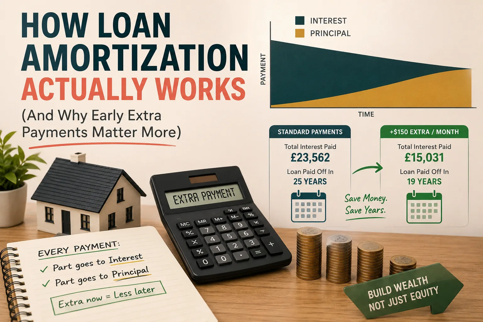 How Loan Amortization Actually Works (And Why Early Extra Payments Matter More)